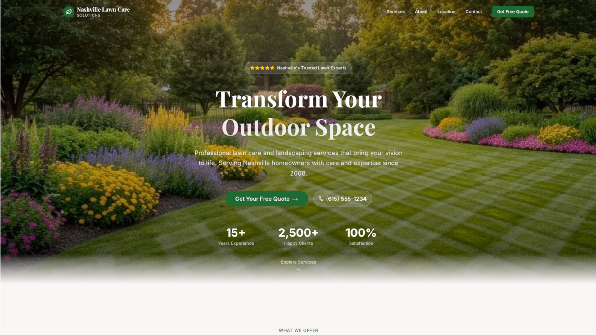 Nashville Lawn Care Solutions - After redesign